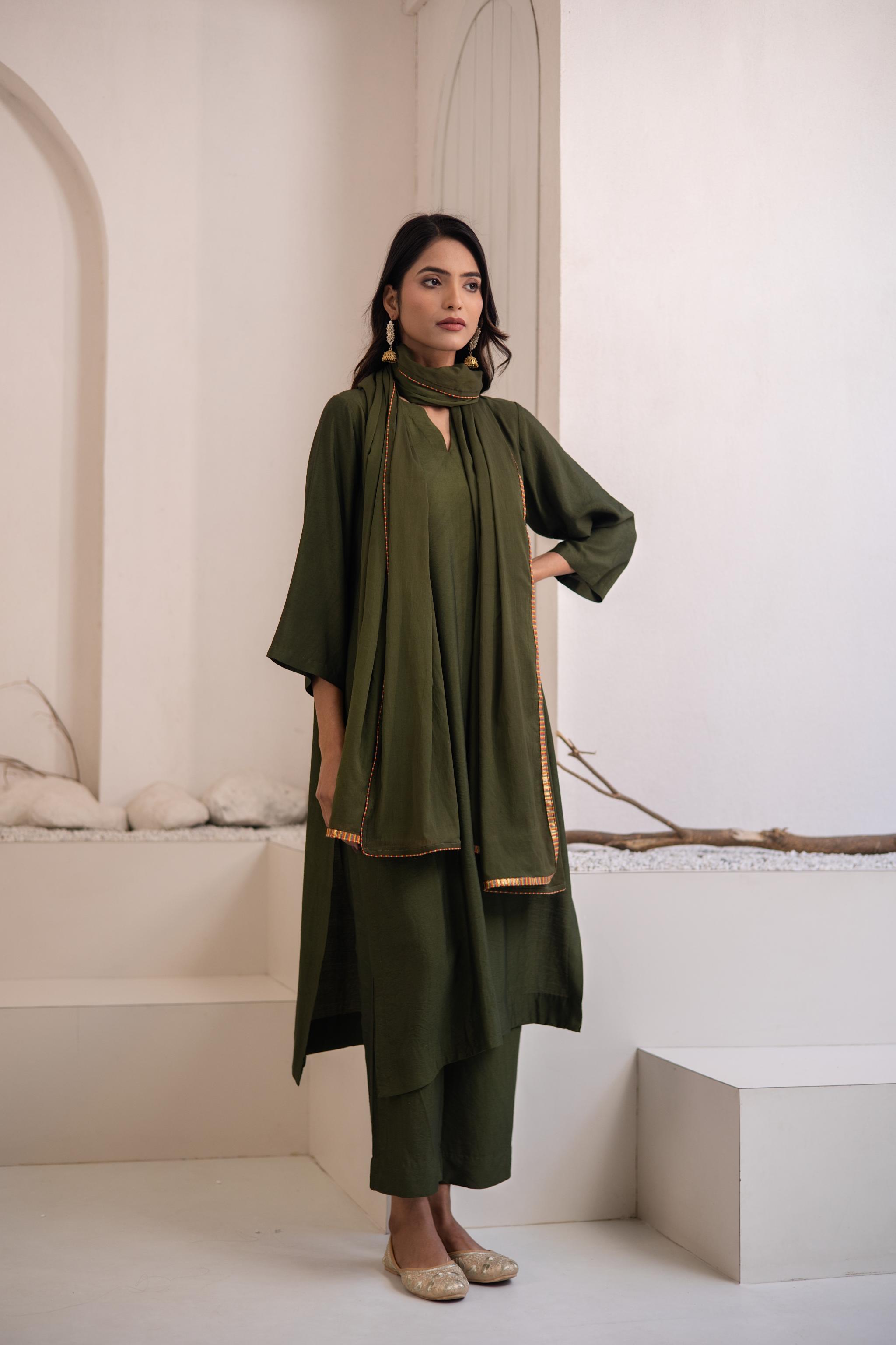 Maan Cotton Silk Kurta Set