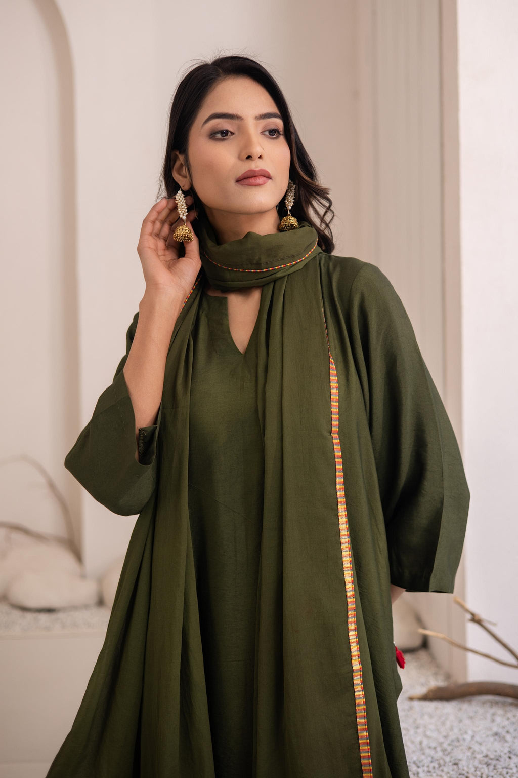Maan Cotton Silk Kurta Set