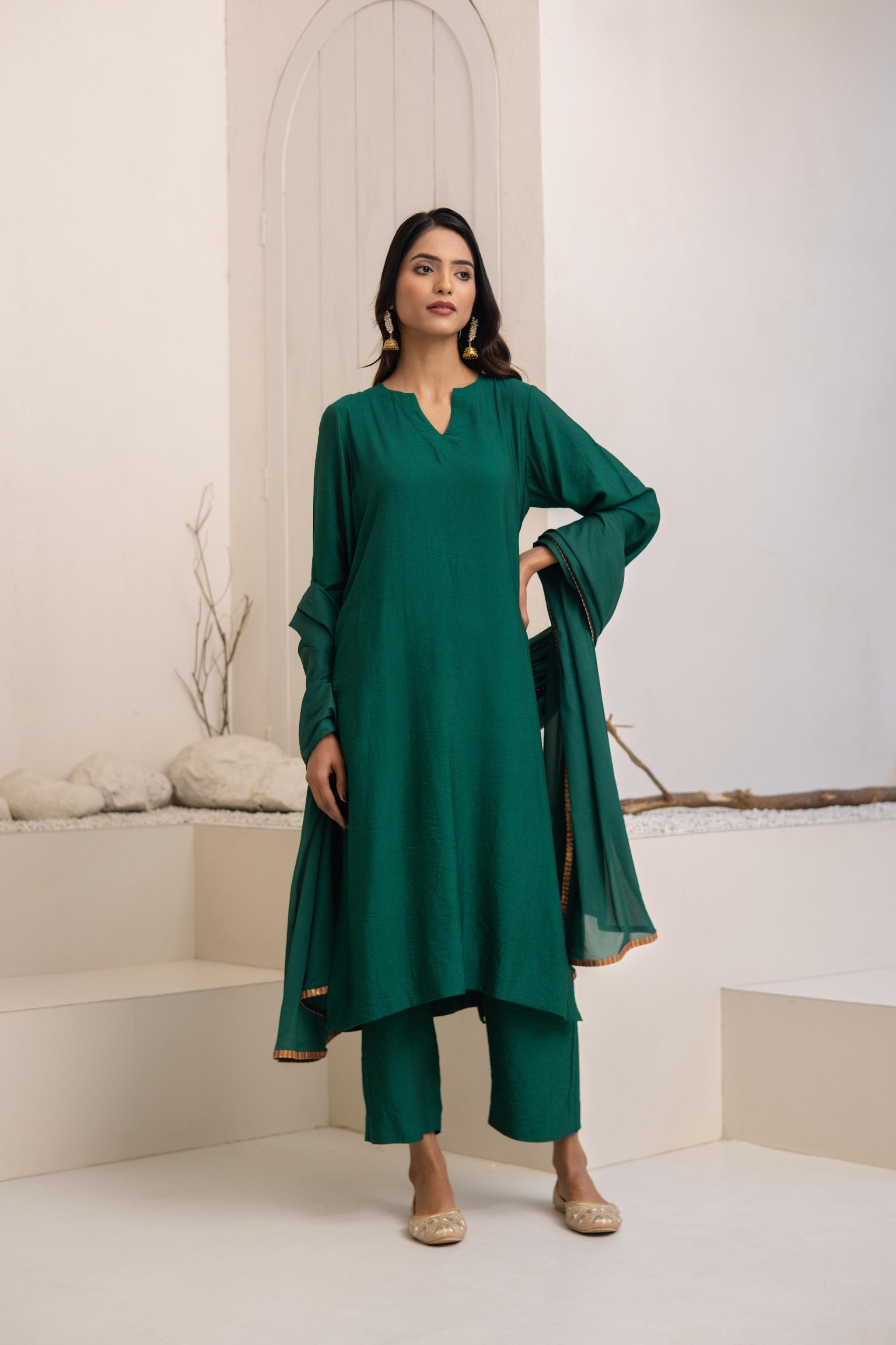 Ganga Cotton Silk Kurta Set