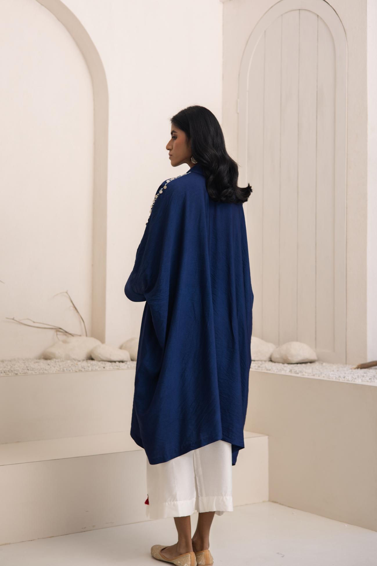 Yamuna Cotton Silk Shirt Kaftan Set