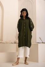 Safar Cotton Silk Shirt Kaftan Set