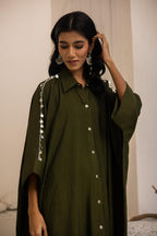 Safar Cotton Silk Shirt Kaftan Set