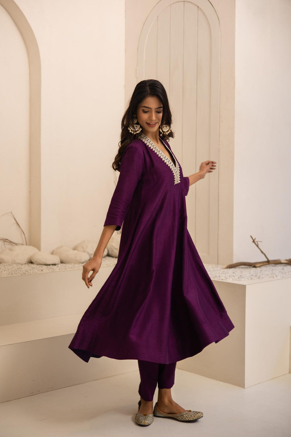Jamuni Dola Silk Anarkali Set