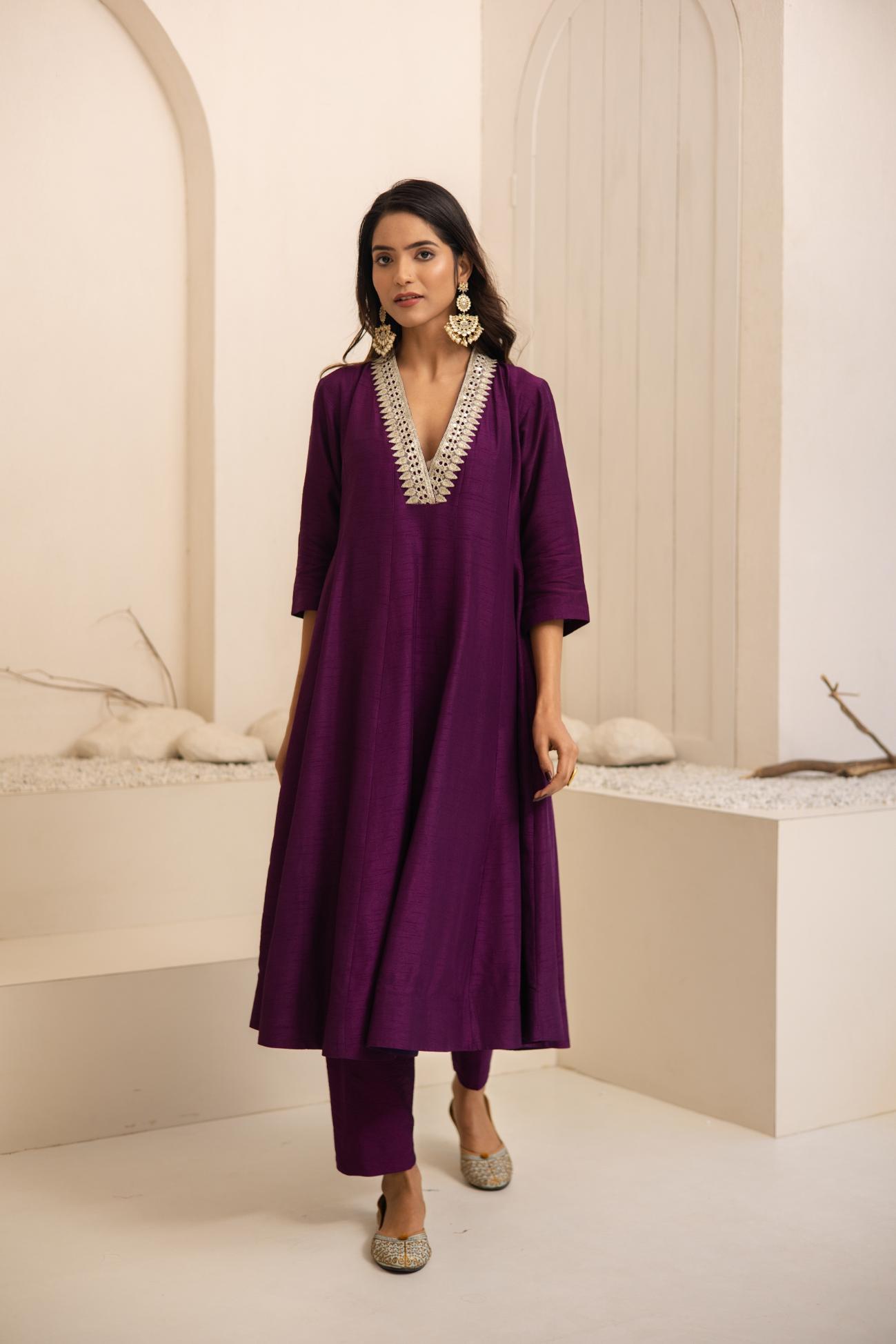 Jamuni Dola Silk Anarkali Set