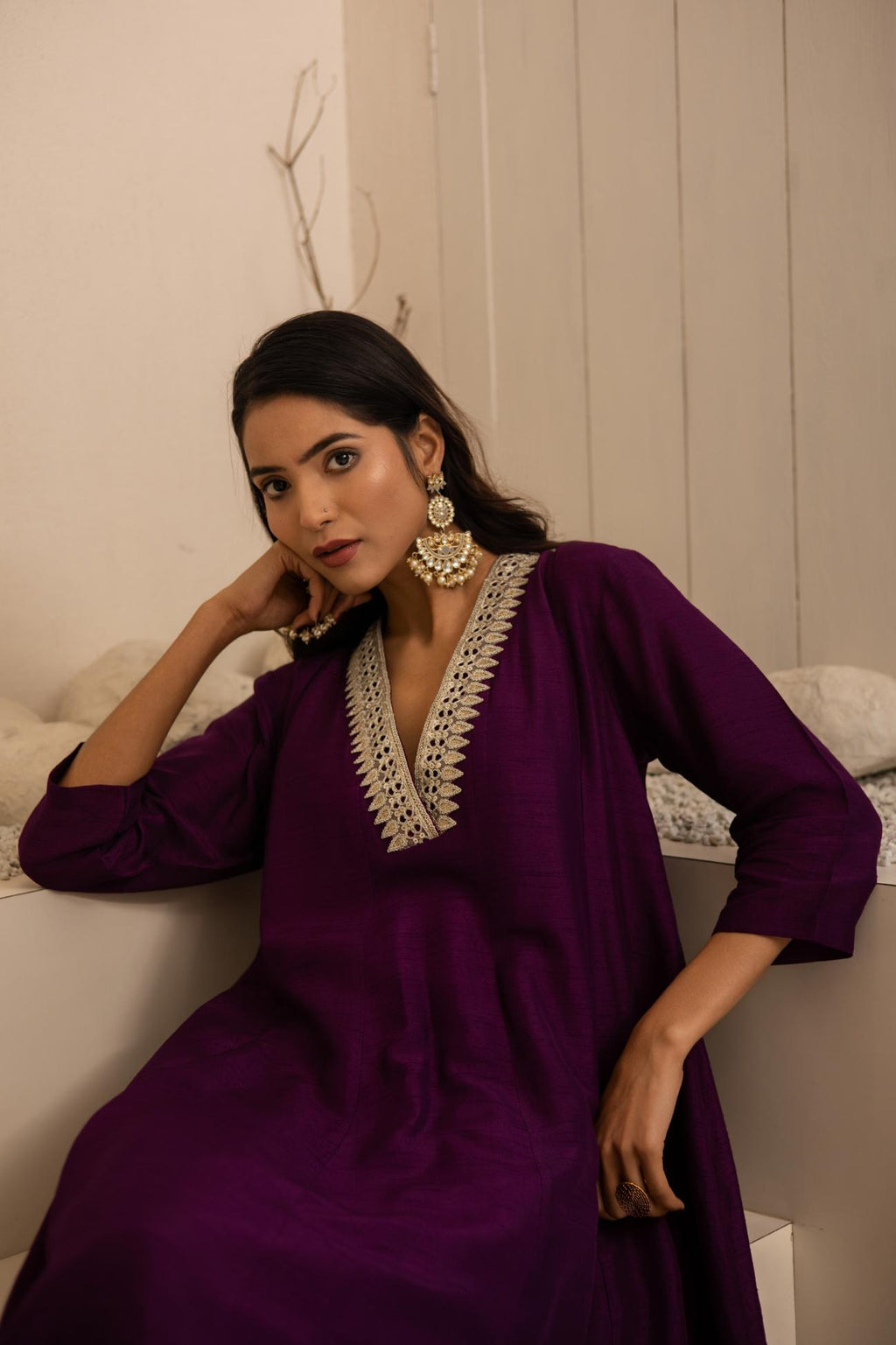 Jamuni Dola Silk Anarkali Set