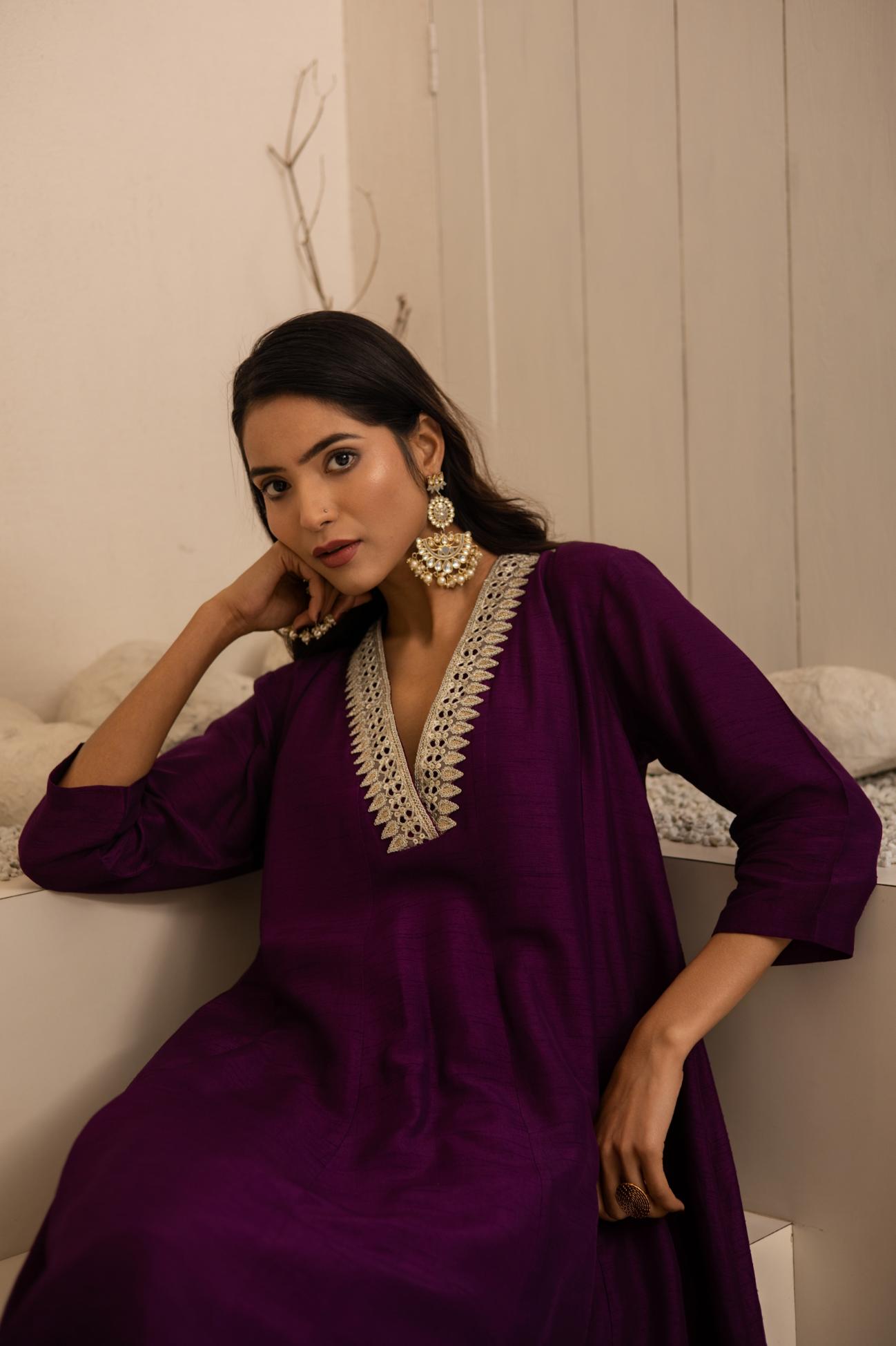Jamuni Dola Silk Anarkali Set