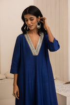 Neel Dola Silk Anarkali Set