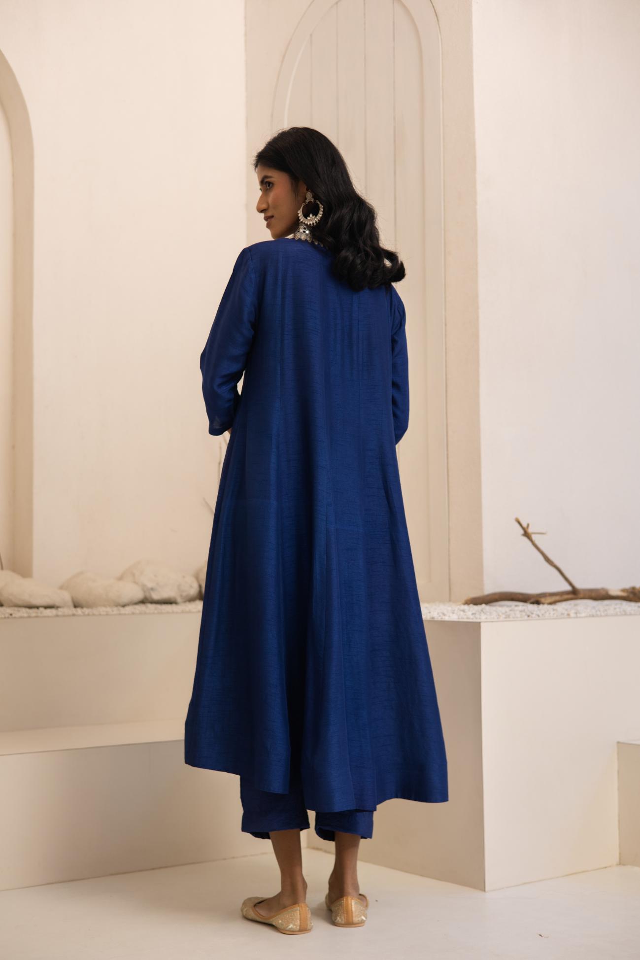 Neel Dola Silk Anarkali Set