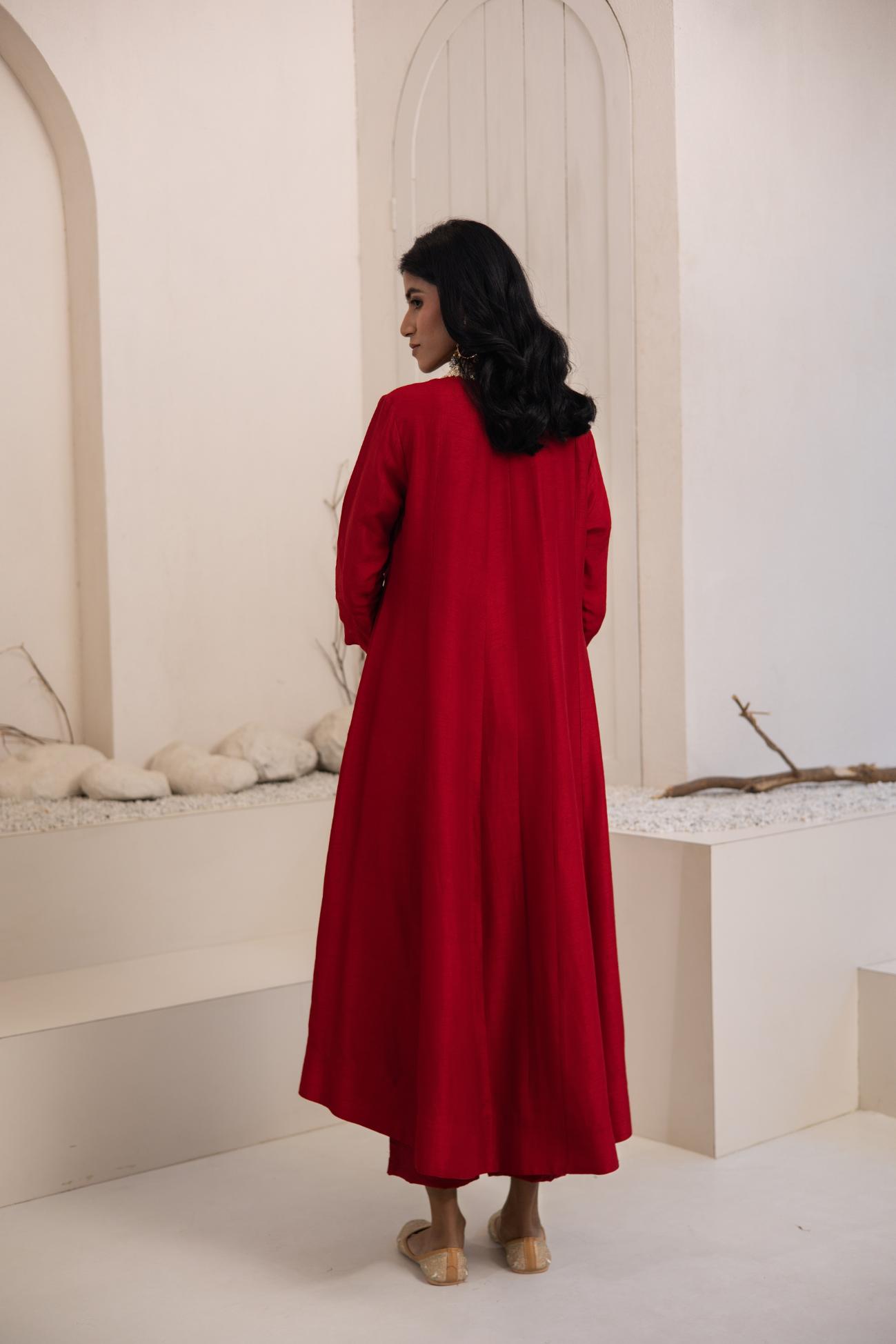Reet Dola Silk Anarkali Set