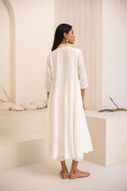 Shwet Dola Silk Anarkali Set