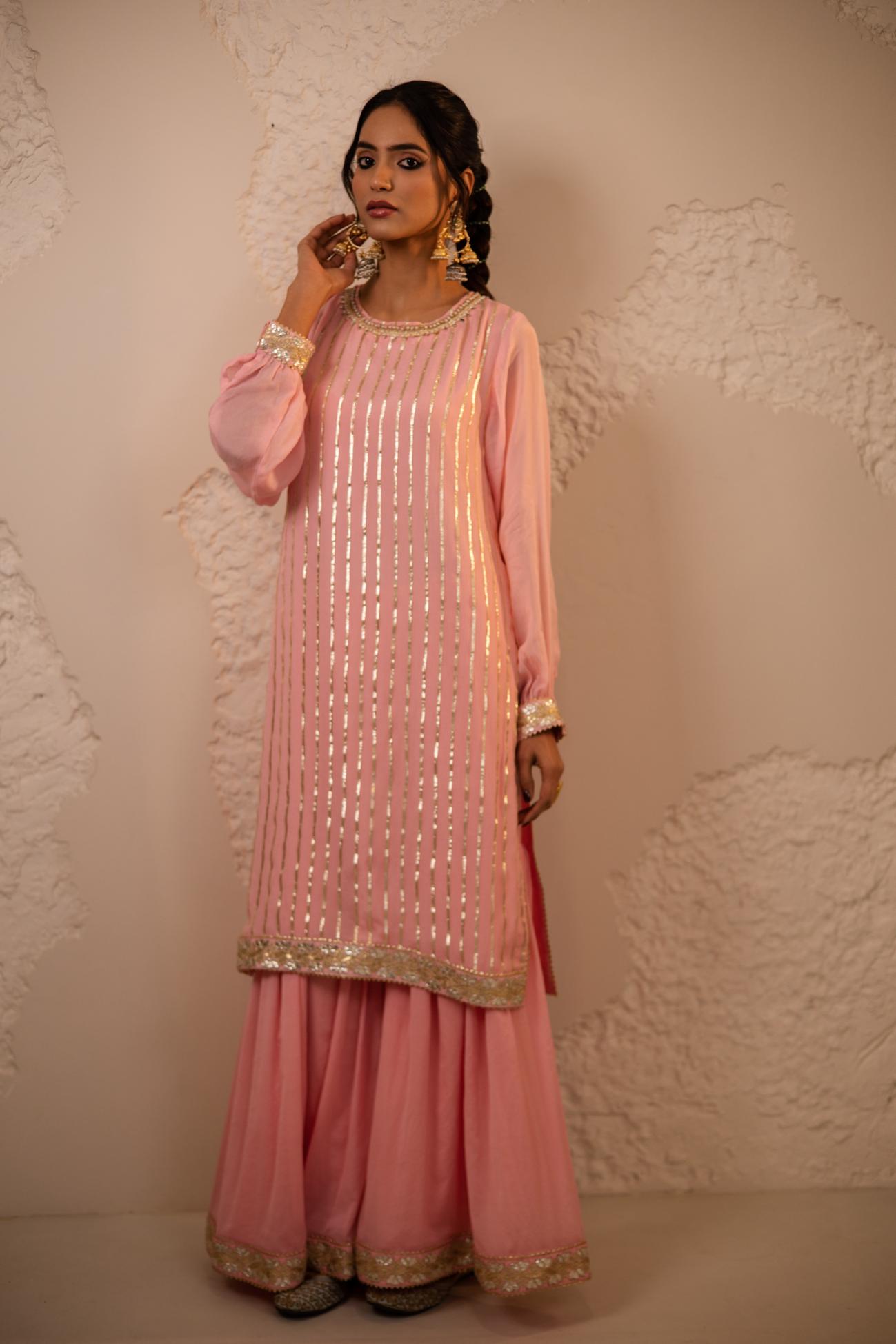 Raas Chinon Chiffon Sharara Set