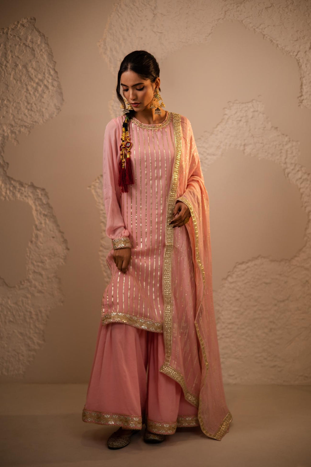 Raas Chinon Chiffon Sharara Set