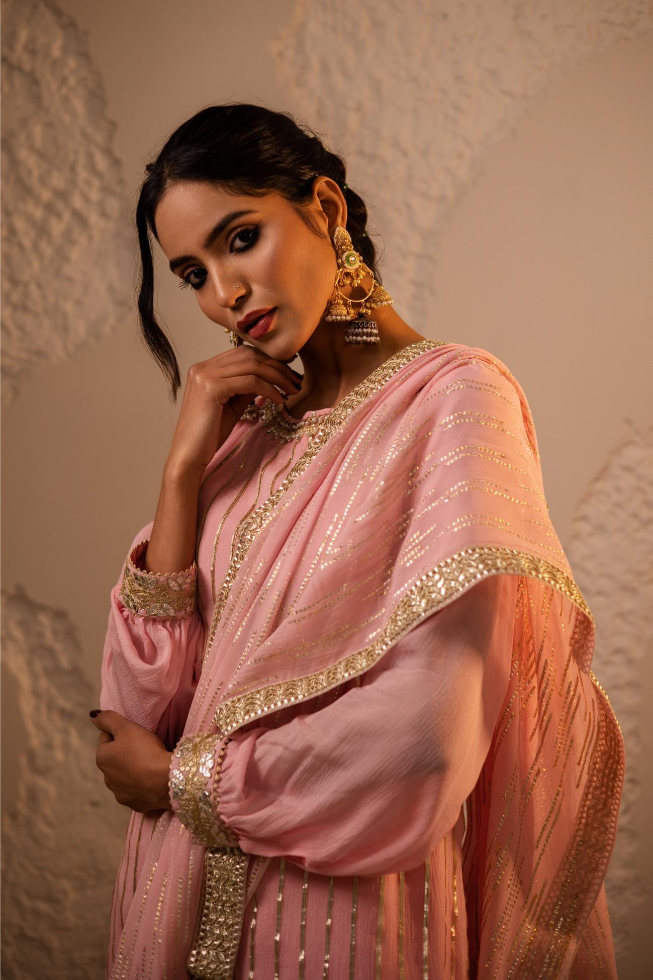 Raas Chinon Chiffon Sharara Set