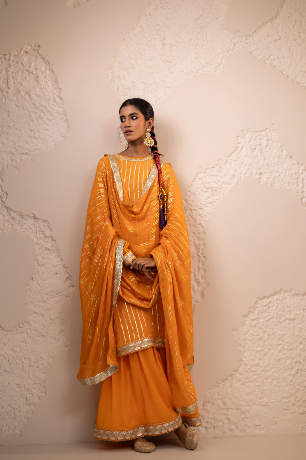 Shagun Chinon Chiffon Sharara Set