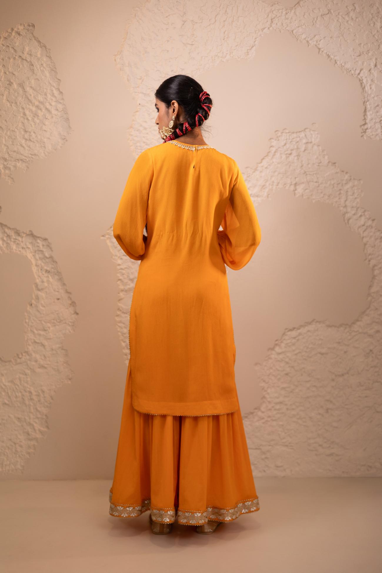 Shagun Chinon Chiffon Sharara Set