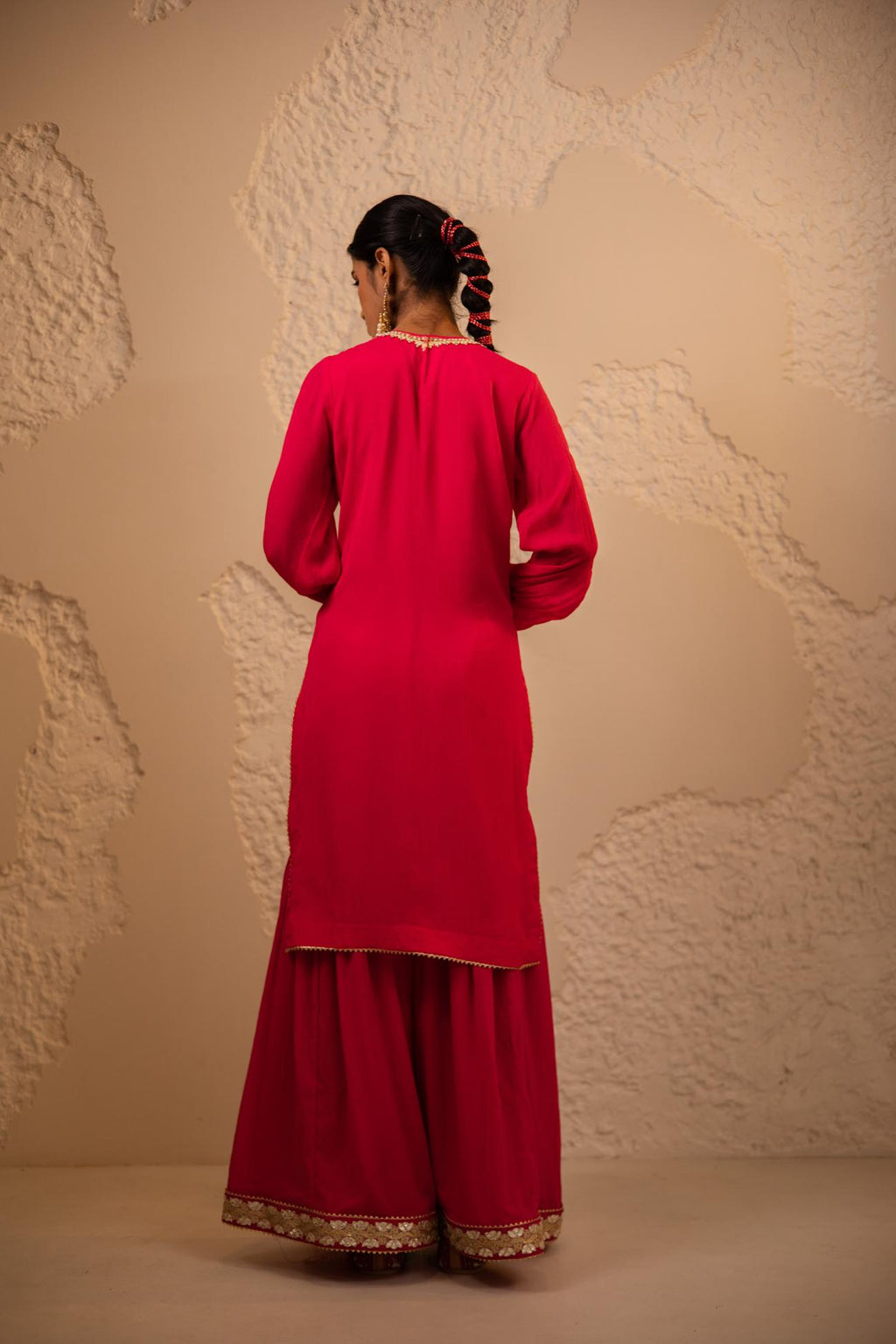 Shaam Chinon Chiffon Sharara Set