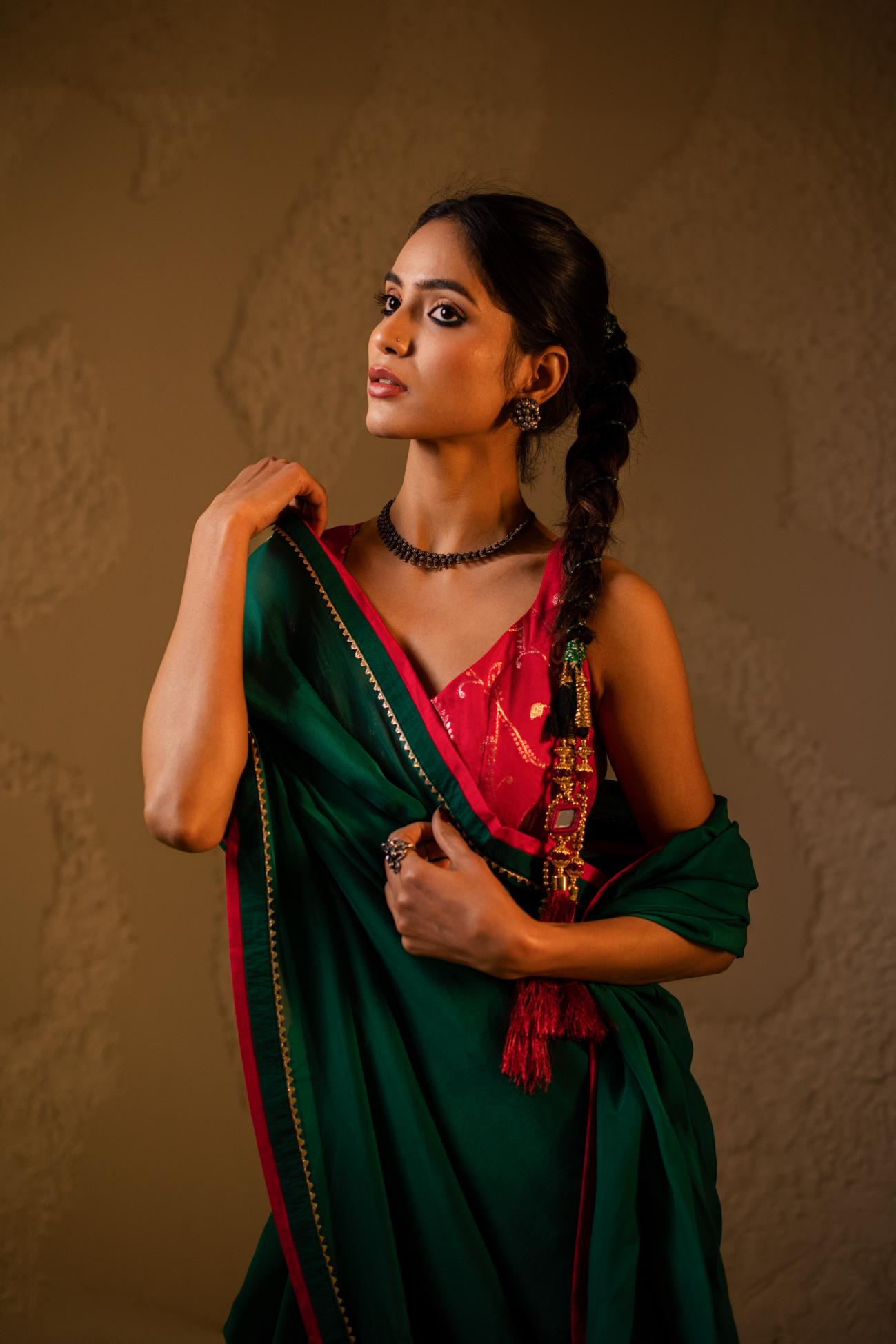 Gulaal Chanderi Blouse