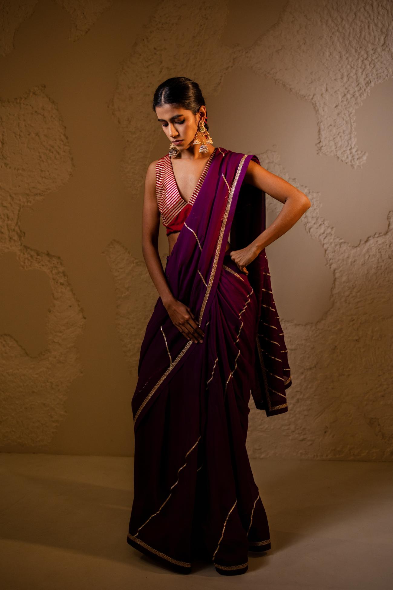 Sur Organza Saree Set