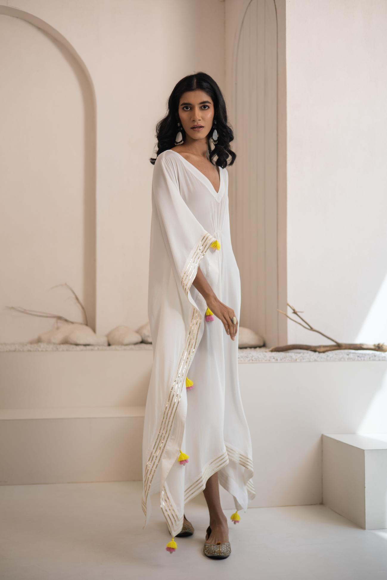 Ujjar Crepe Kaftan