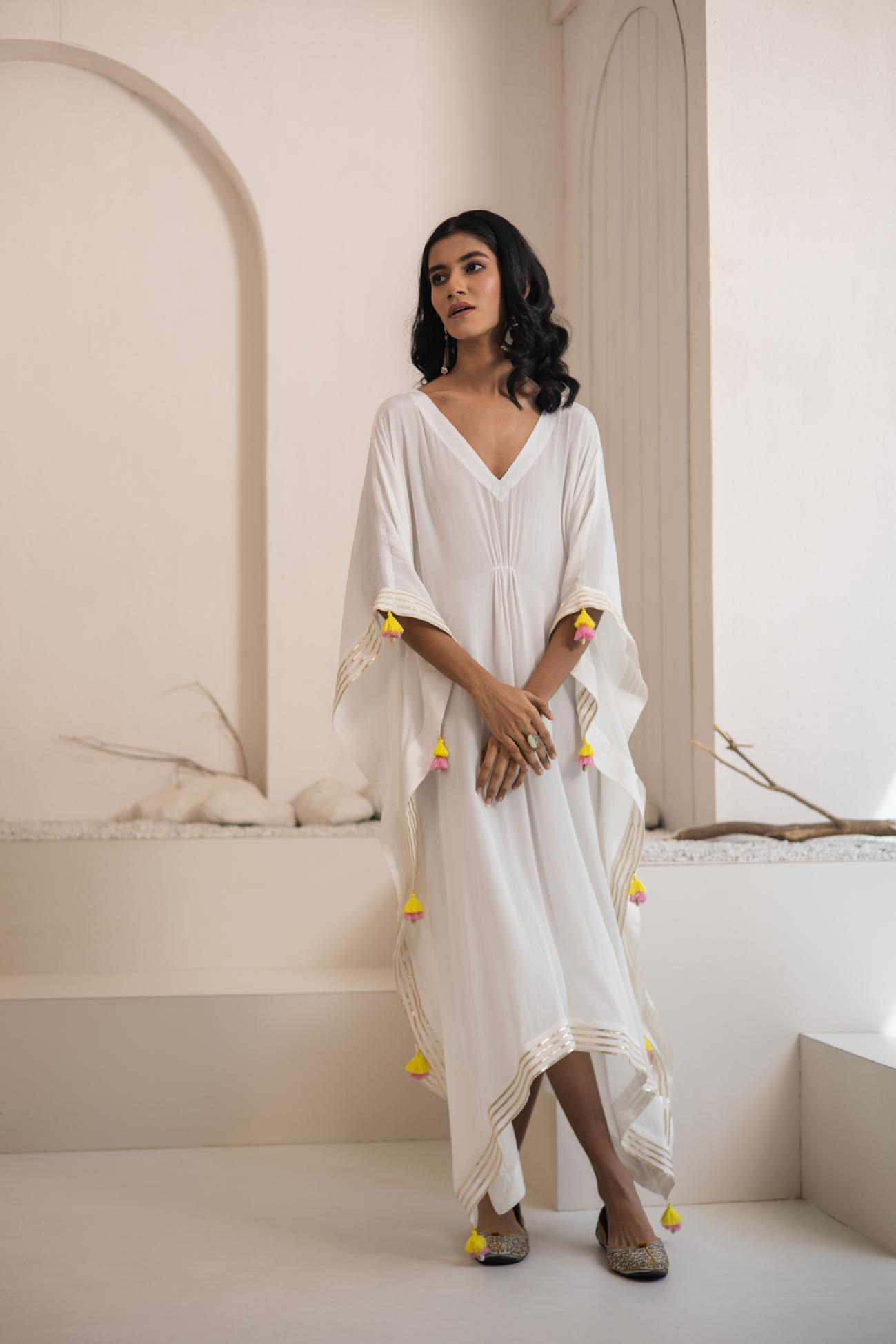 Ujjar Crepe Kaftan