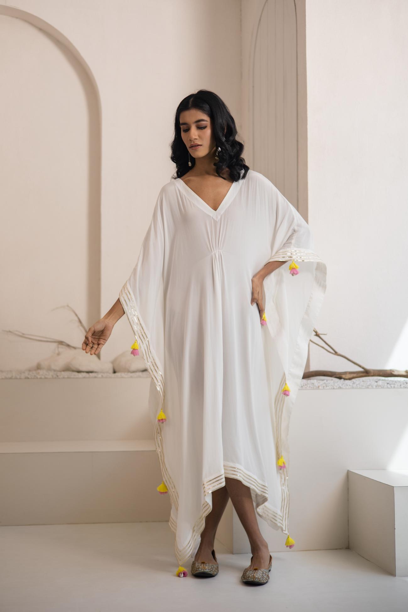 Ujjar Crepe Kaftan