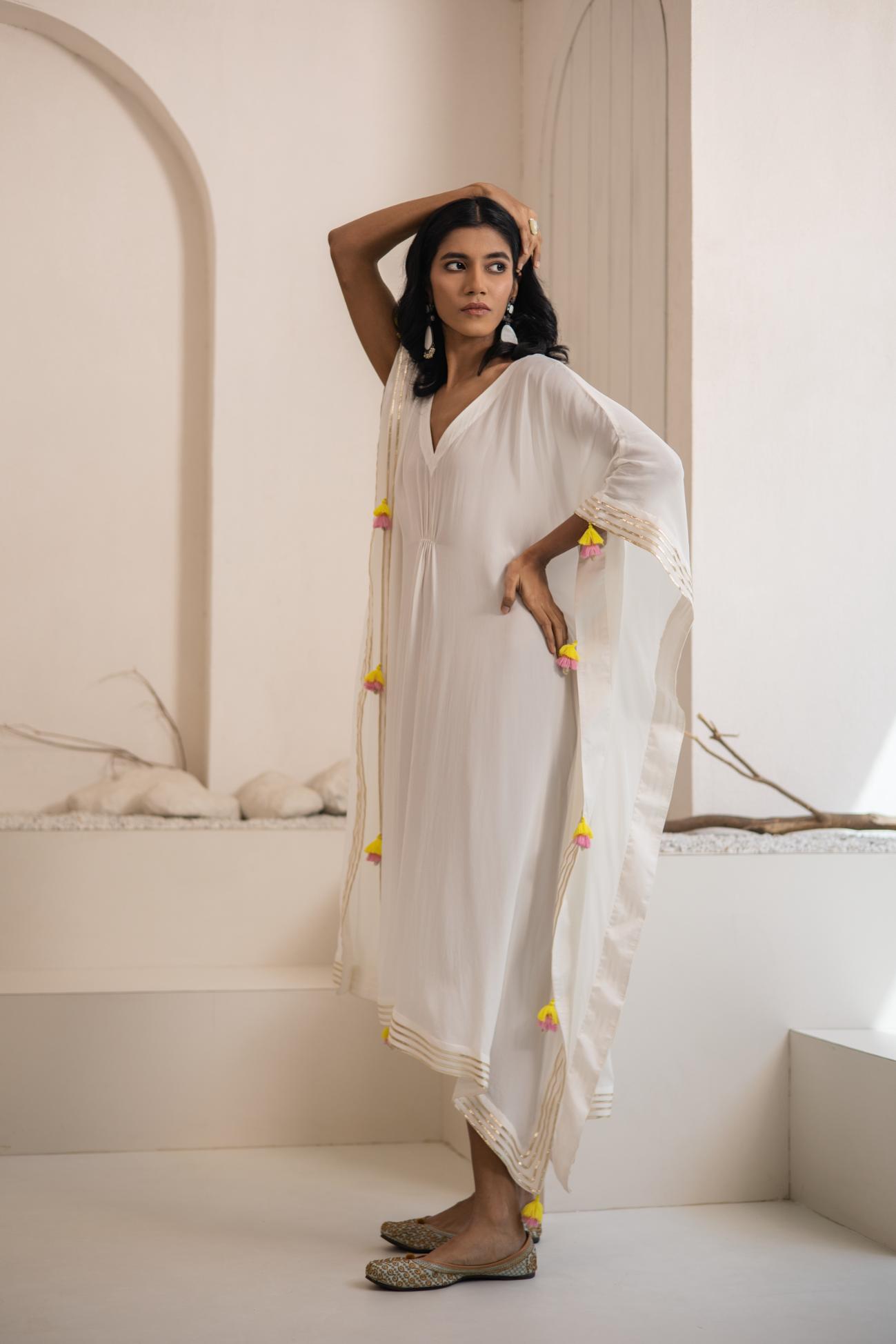 Ujjar Crepe Kaftan