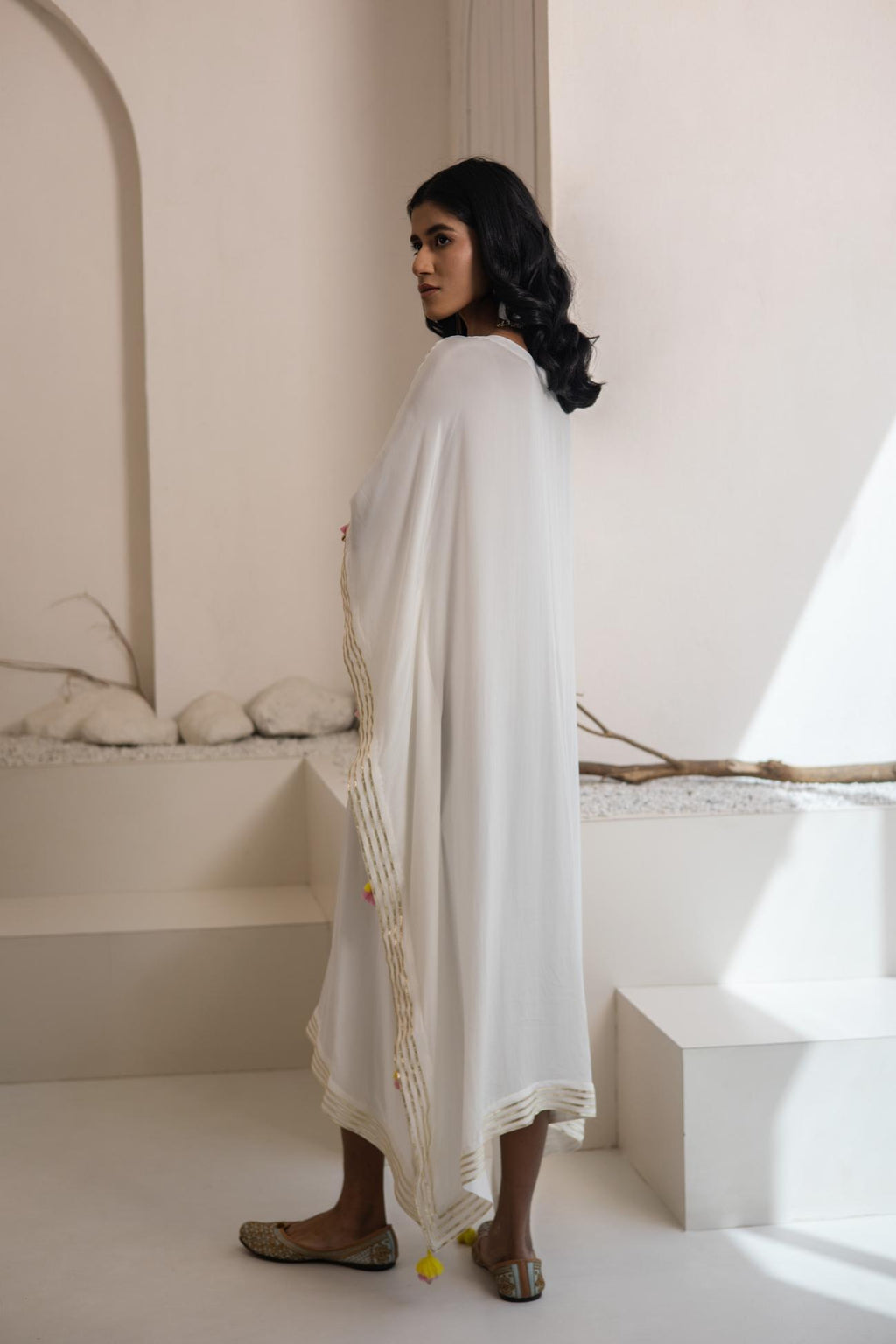 Ujjar Crepe Kaftan