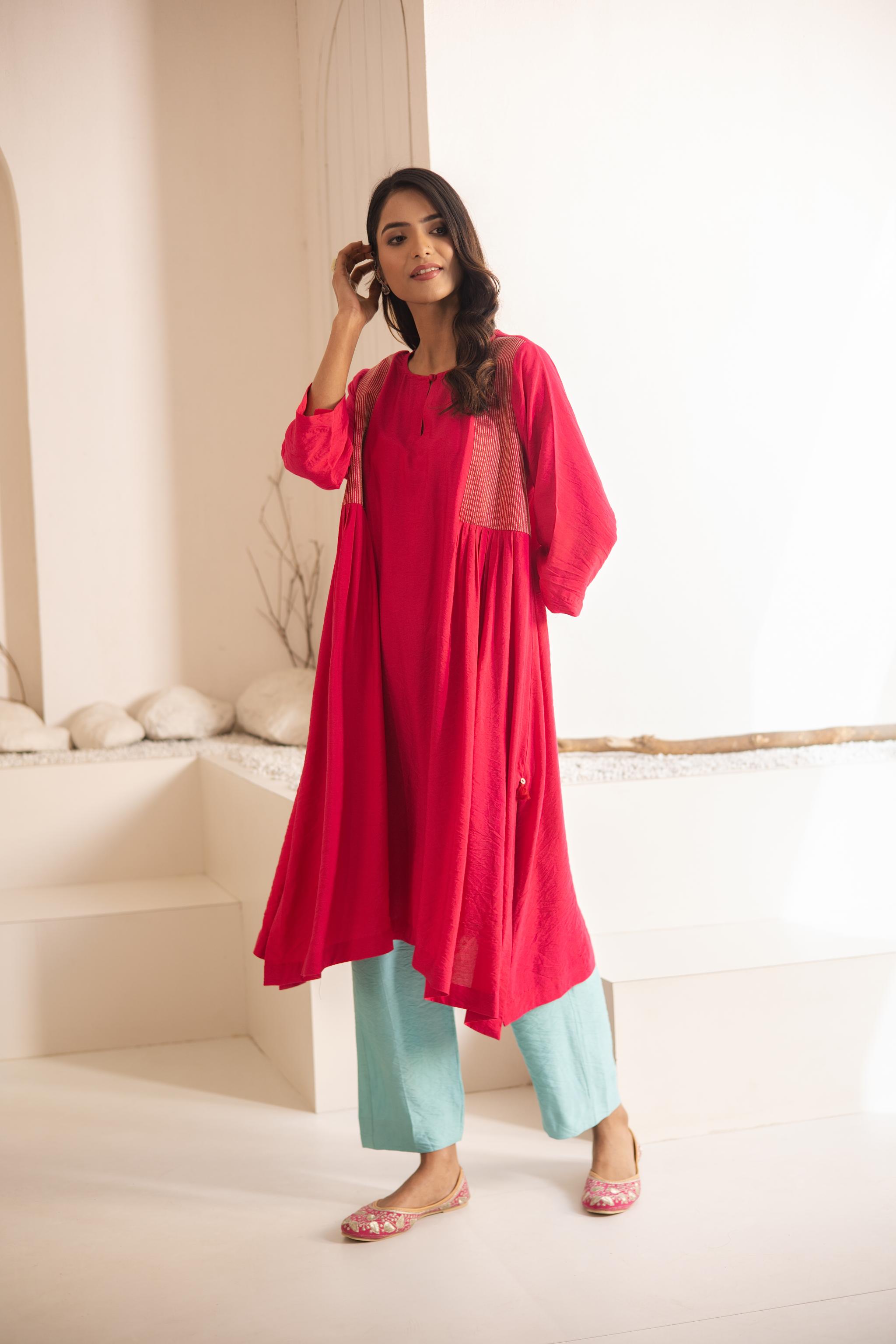 Varana Cotton Silk Kurta Set