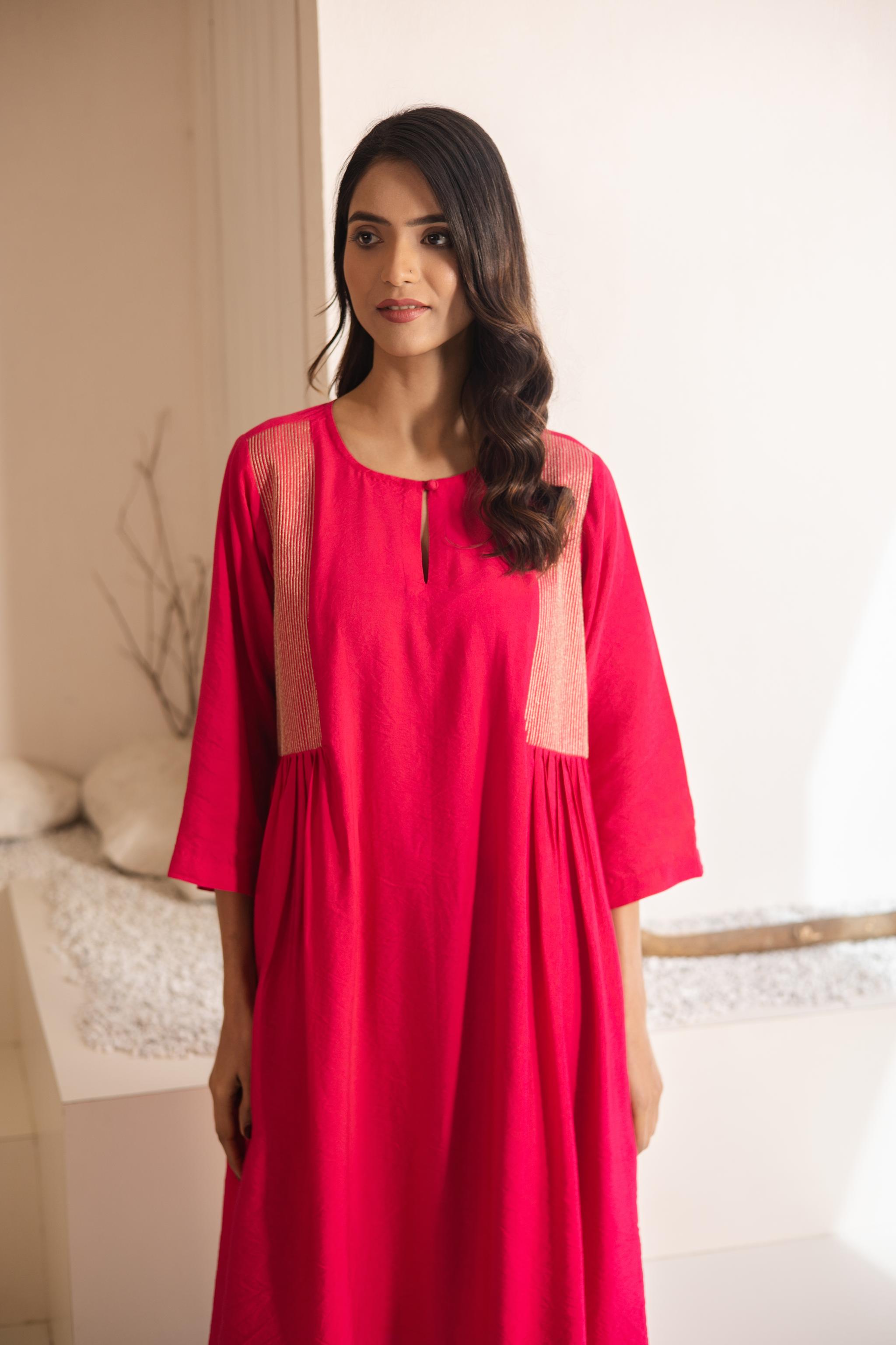 Varana Cotton Silk Kurta Set