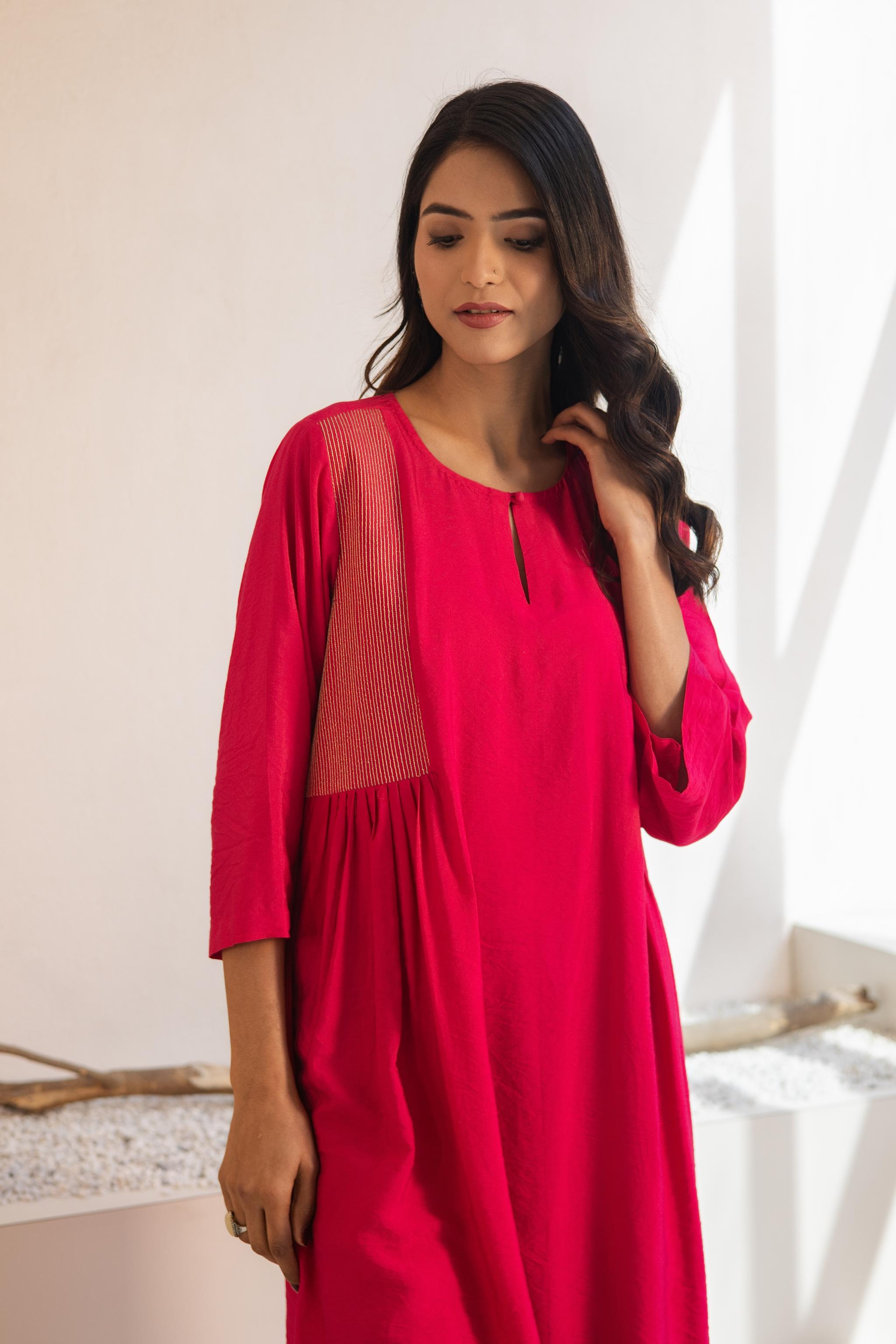 Varana Cotton Silk Kurta Set