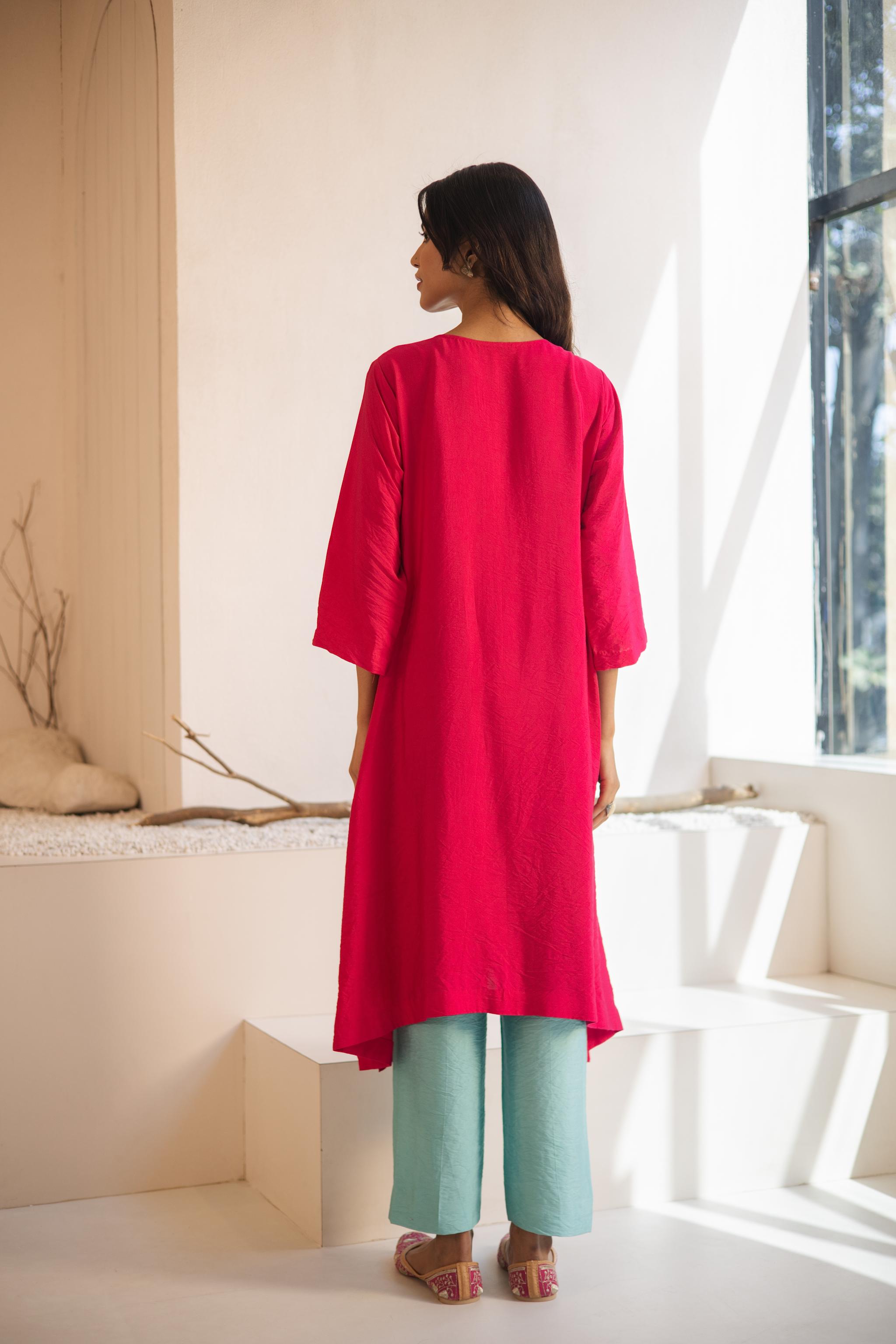 Varana Cotton Silk Kurta Set