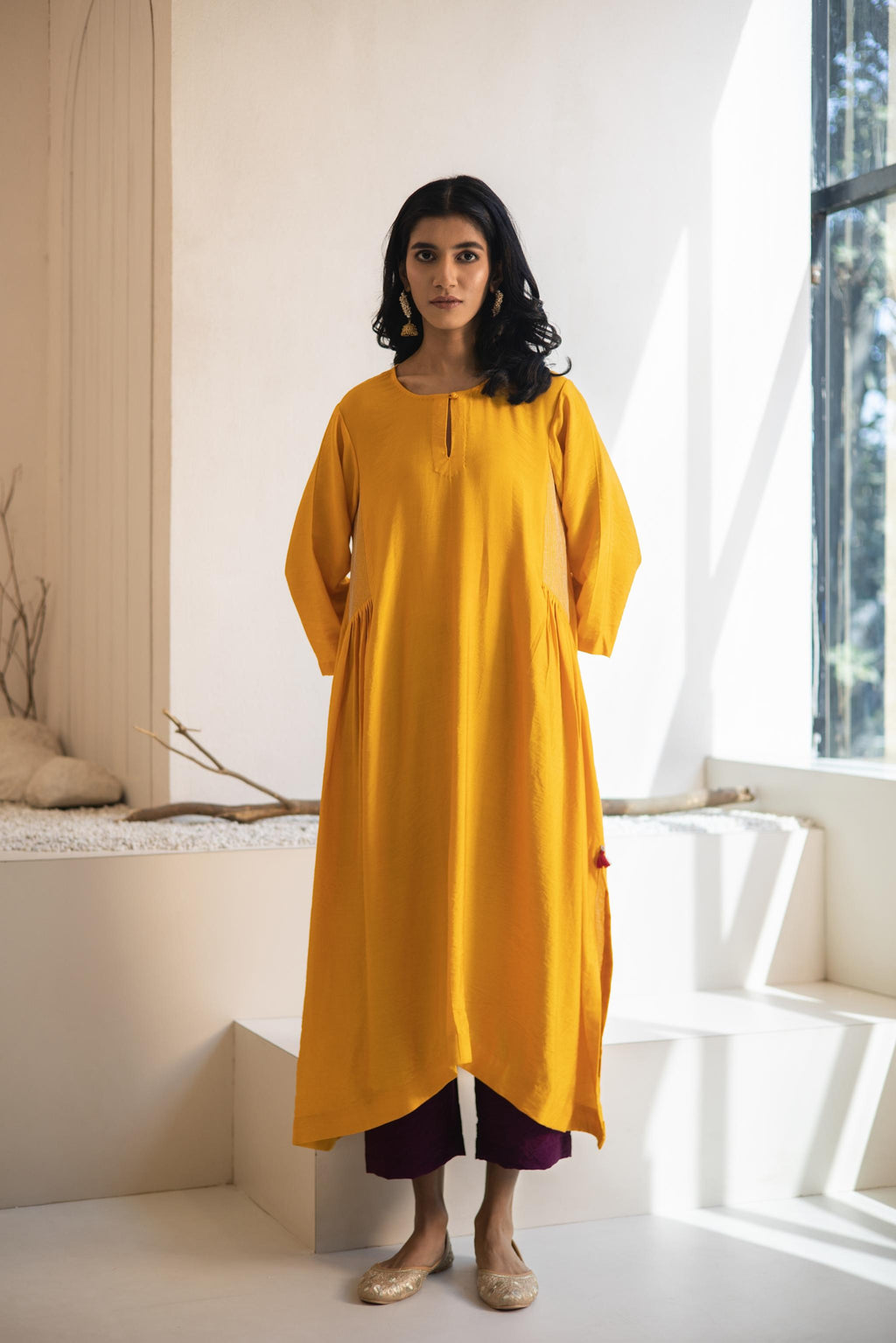 Badhari Cotton Silk Kurta Set