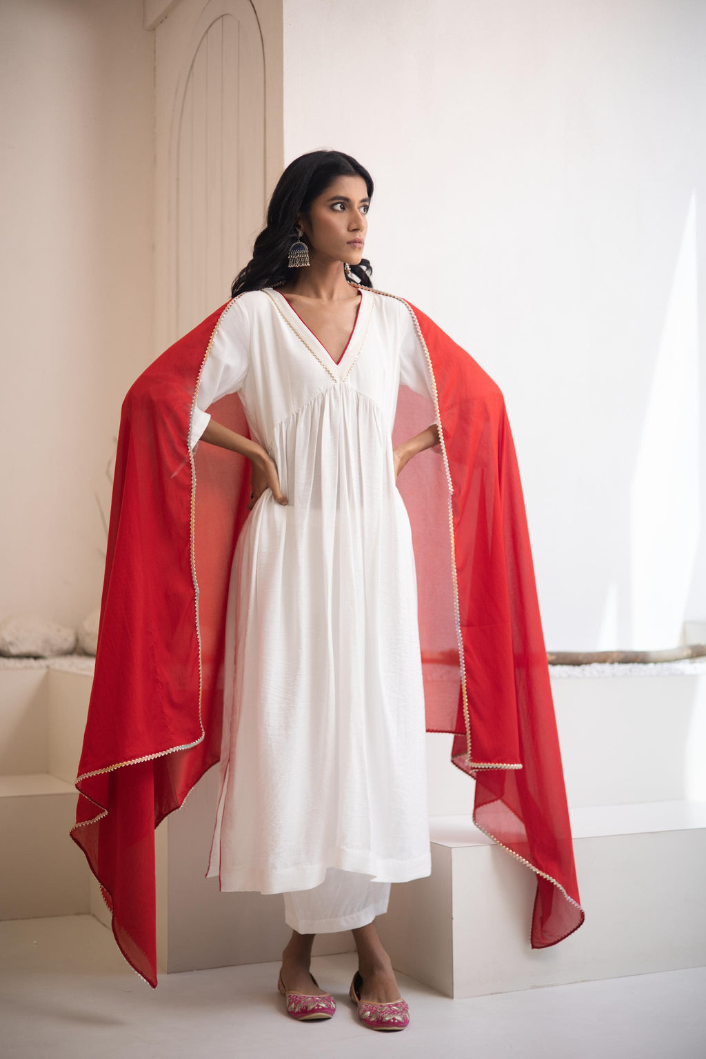 Raag Cotton Silk Kurta Set