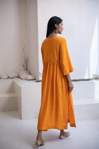 Narangi  Cotton Silk Kurta Set
