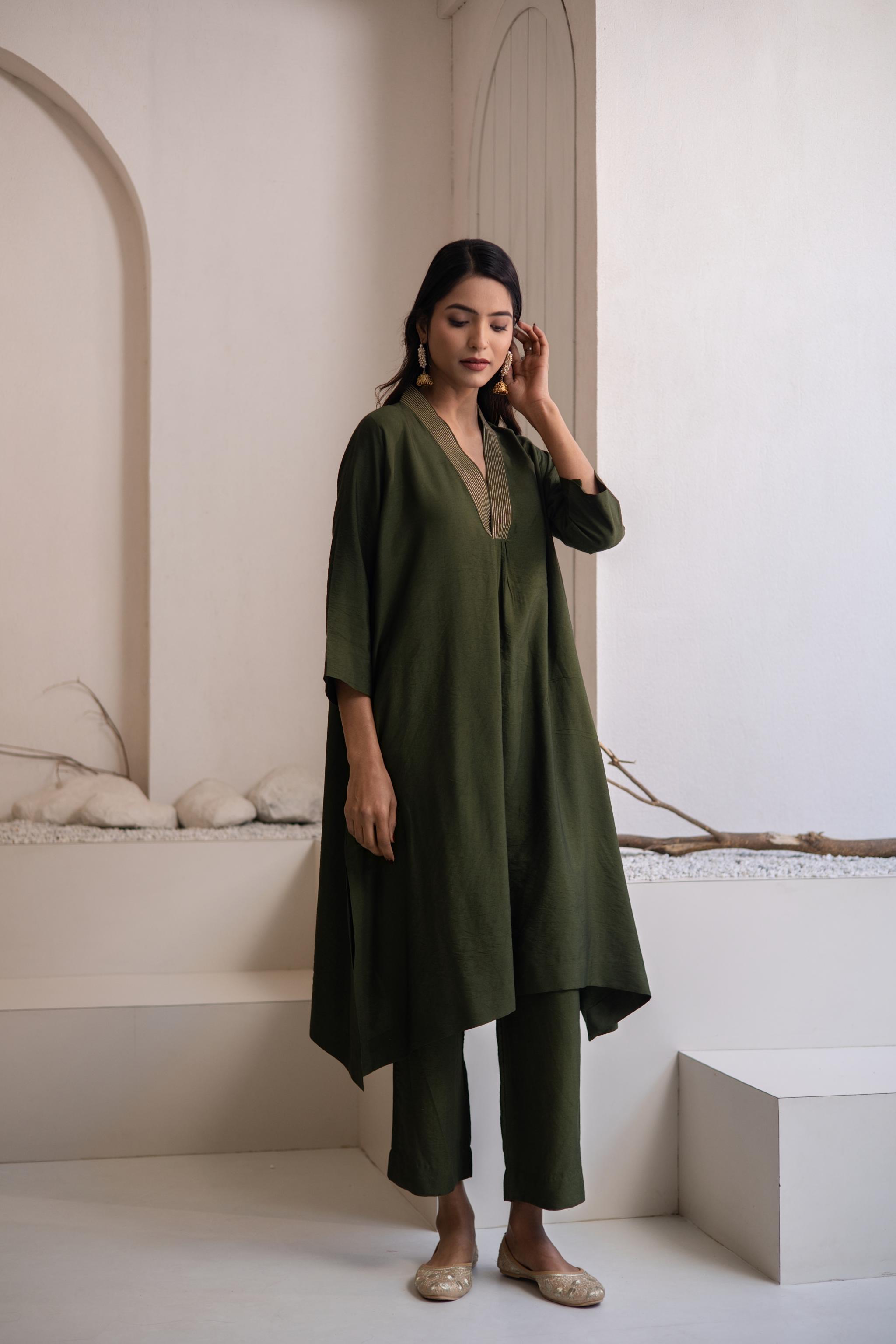 Paar Cotton Silk Kurta Set