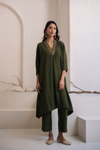 Paar Cotton Silk Kurta Set
