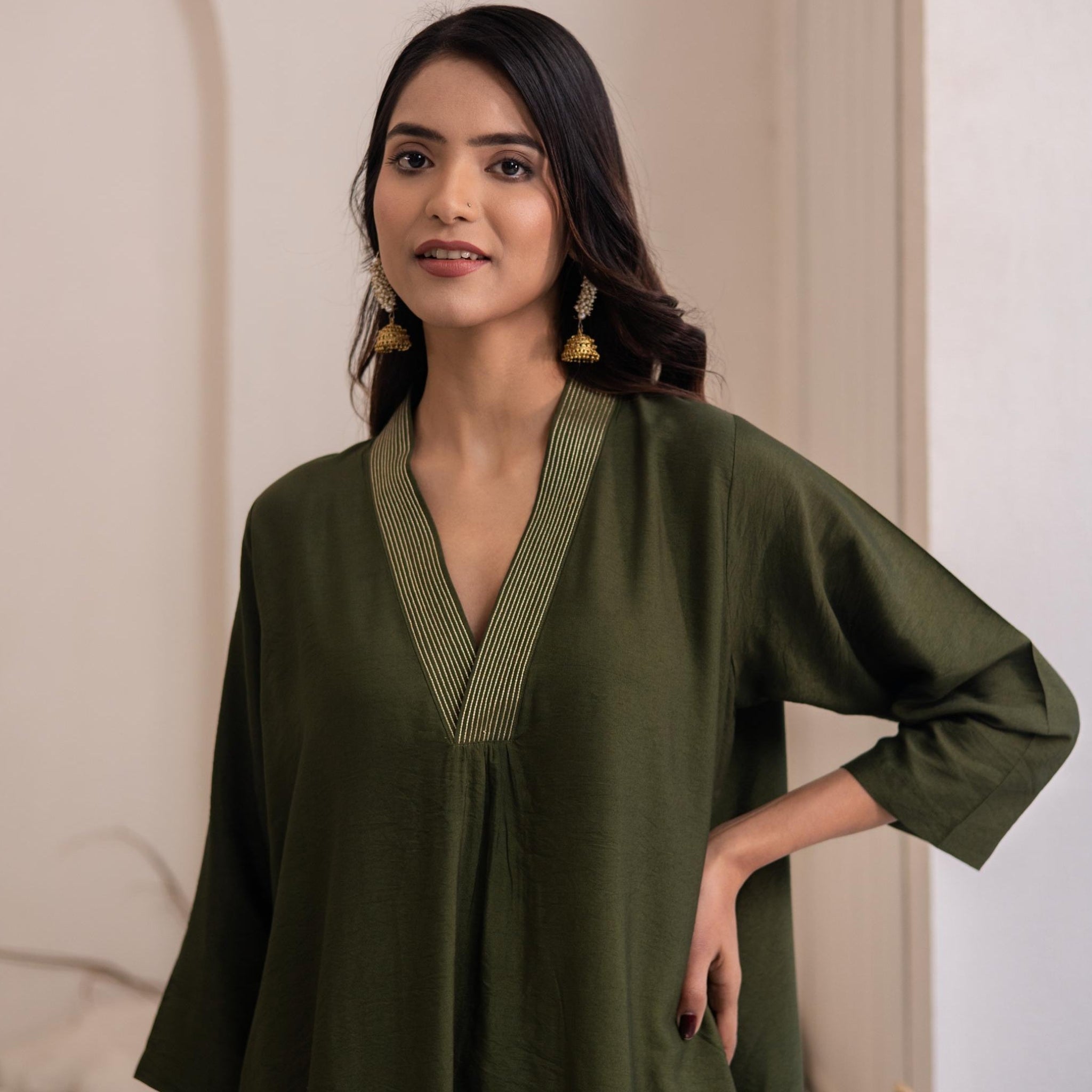 Paar Cotton Silk Kurta Set