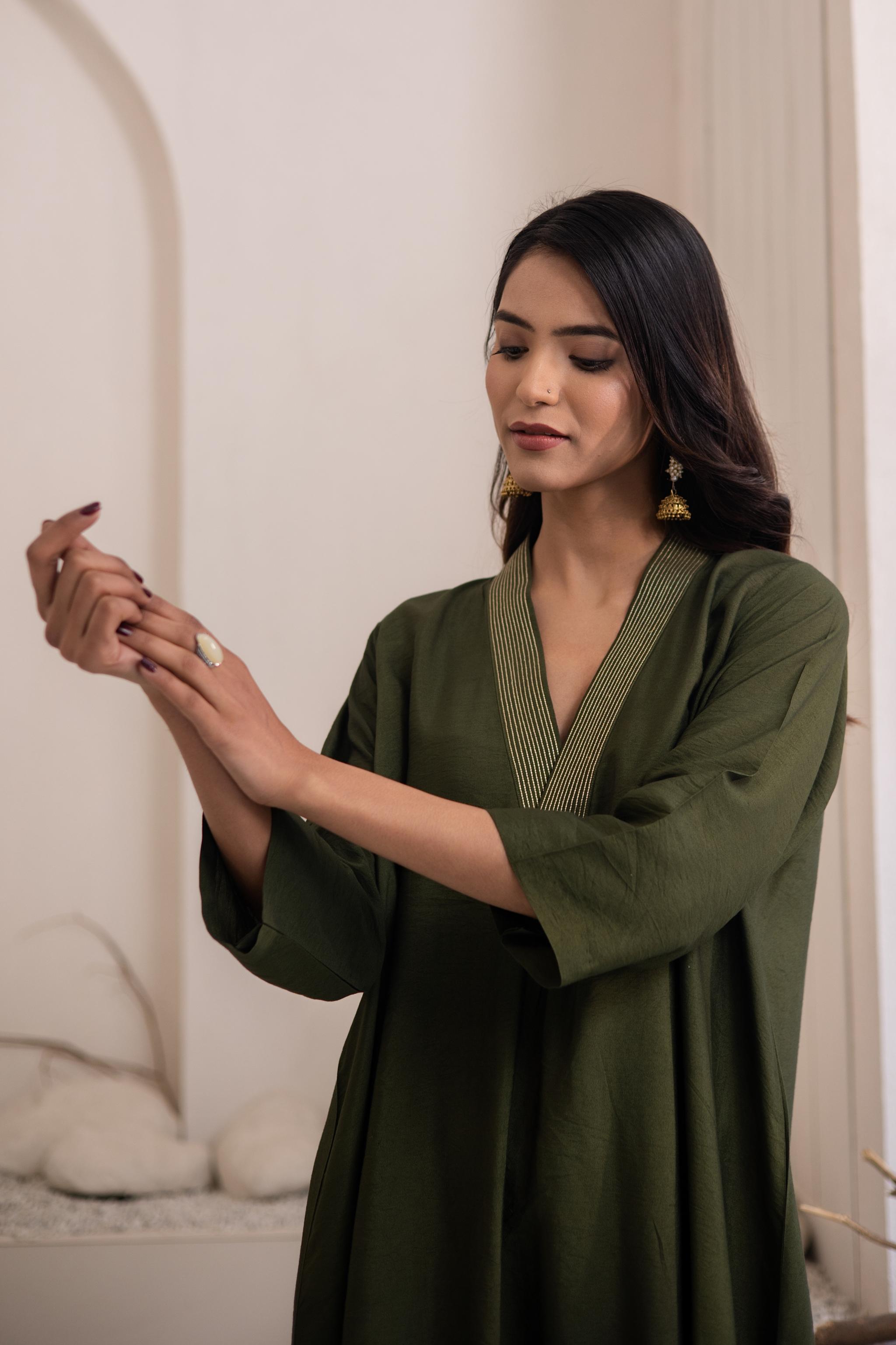 Paar Cotton Silk Kurta Set