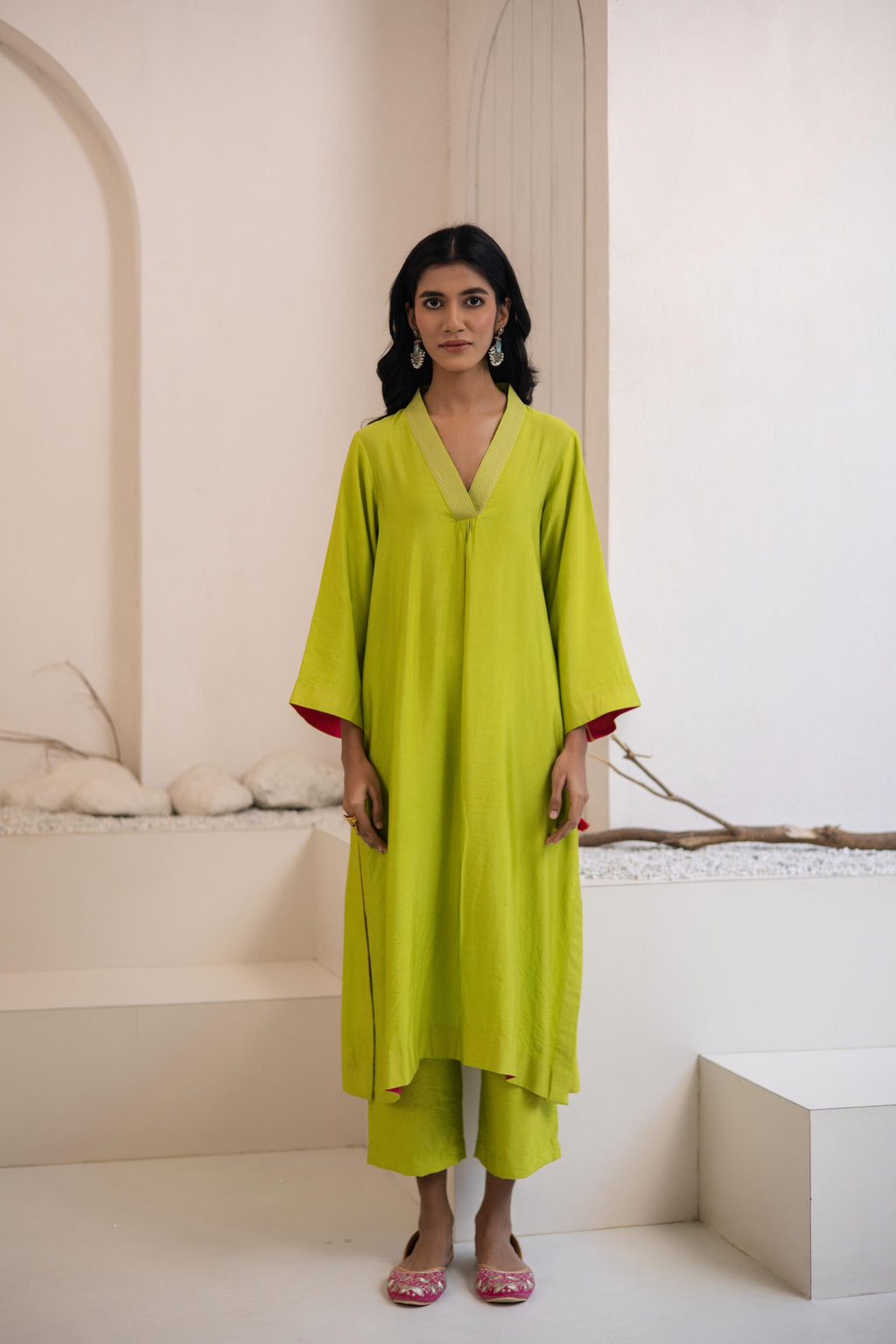 Vayu Cotton Silk Kurta Set