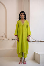 Vayu Cotton Silk Kurta Set