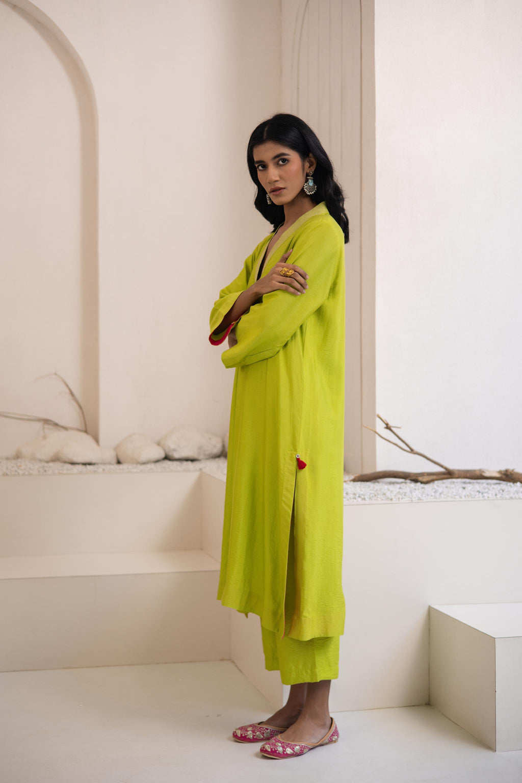 Vayu Cotton Silk Kurta Set