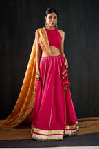 Chamak Cotton Silk Lehenga Set