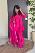 Ahalya  Pink Dola Silk Farsi Salwar Set with dupatta