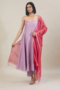 Inaya Purple Dola Silk Anarkali Set