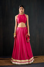 Chamak Cotton Silk Lehenga Set