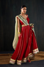 Sindoori Cotton Silk Lehenga Set