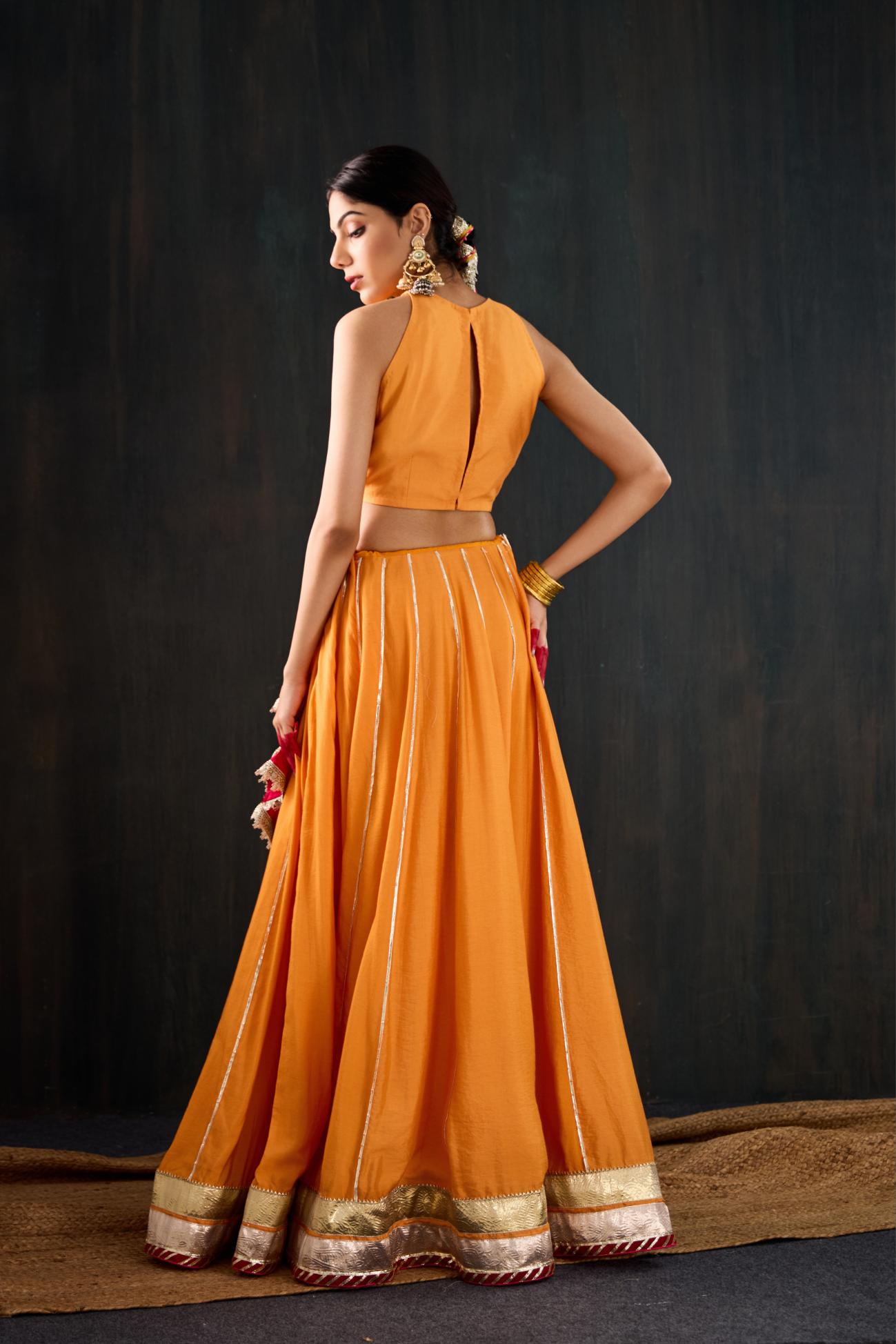Rangili Cotton Silk Lehenga Set