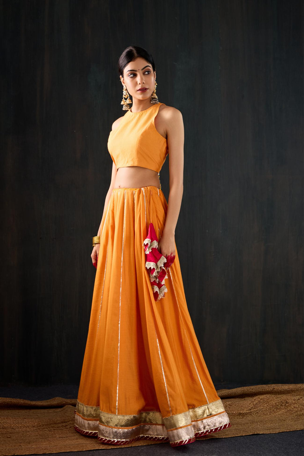 Rangili Cotton Silk Lehenga Set