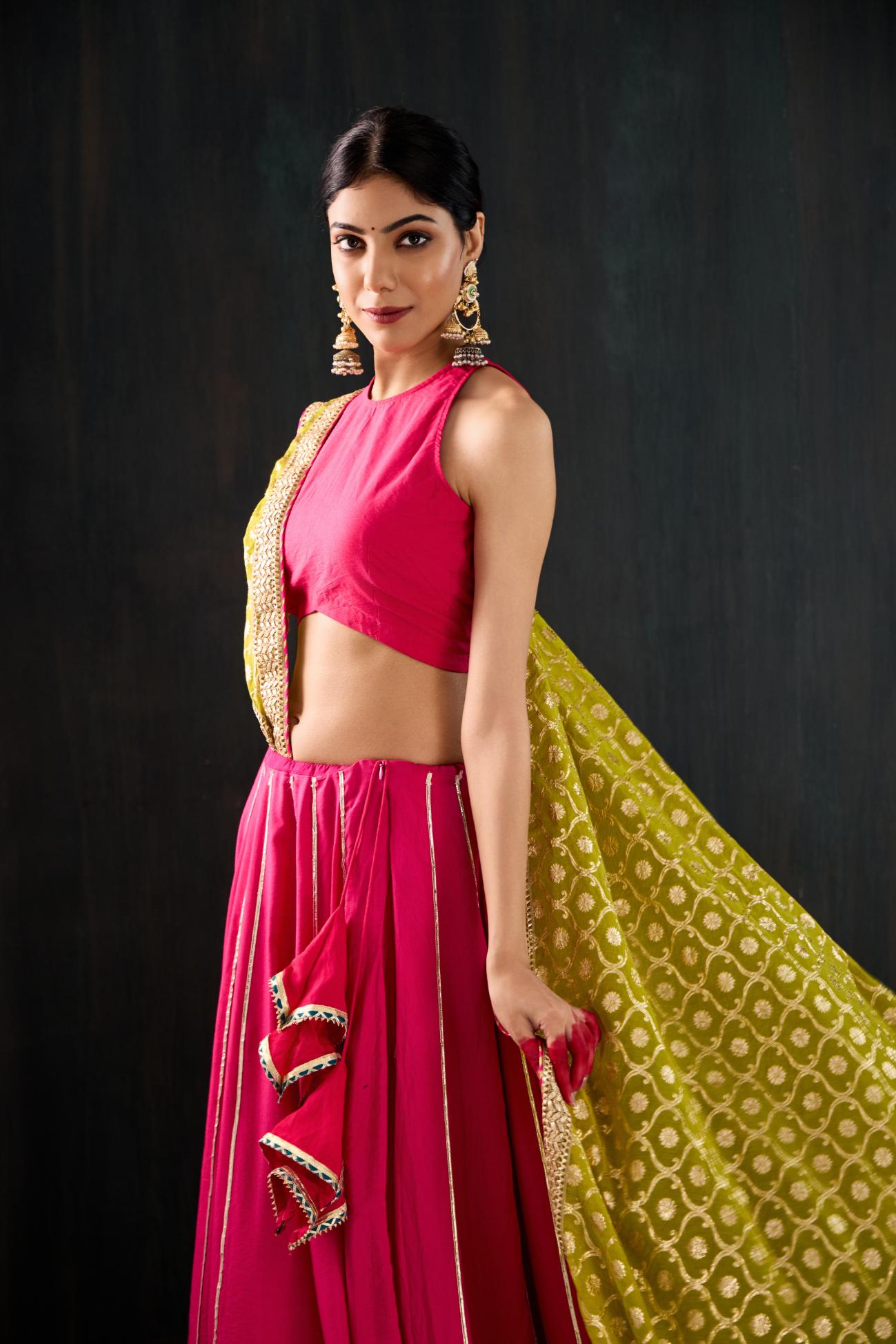 Morani Cotton Silk Lehenga Set