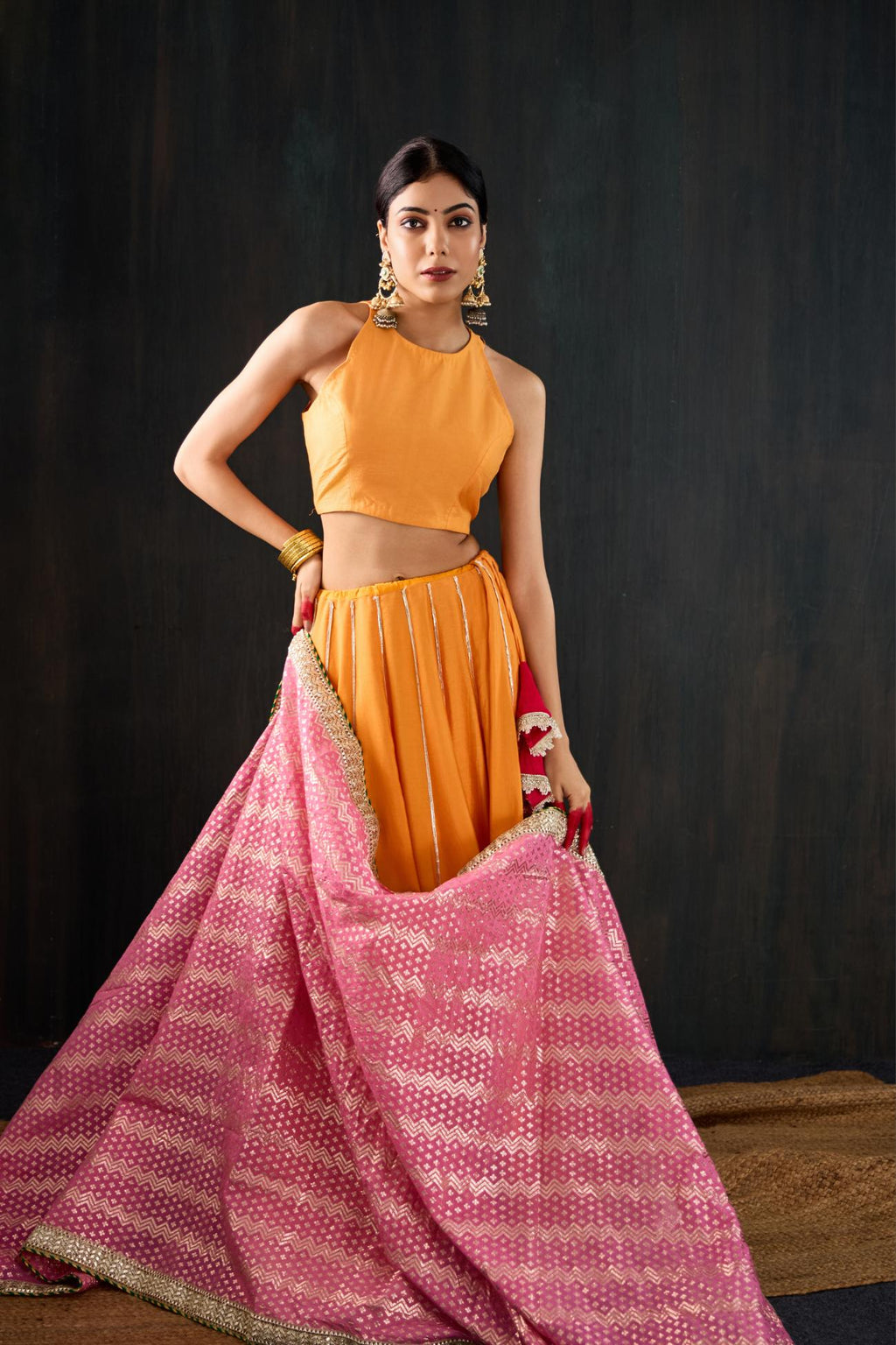 Pankh Cotton Silk Lehenga Set